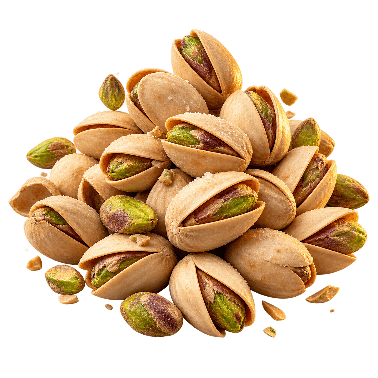 A handful of King Star roasted pistachios